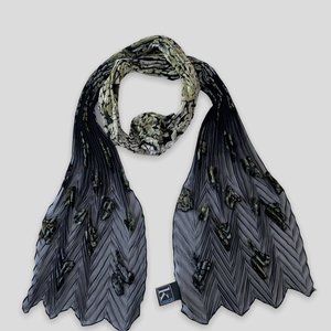 Komarov Crinkle Burnout Velvet Devore Floral Scarf